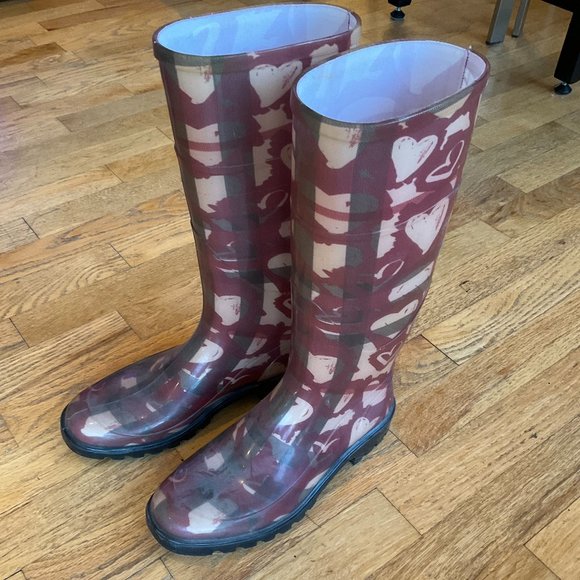 Burberry Women's Tall Rain Boots - Picture 1 of 4